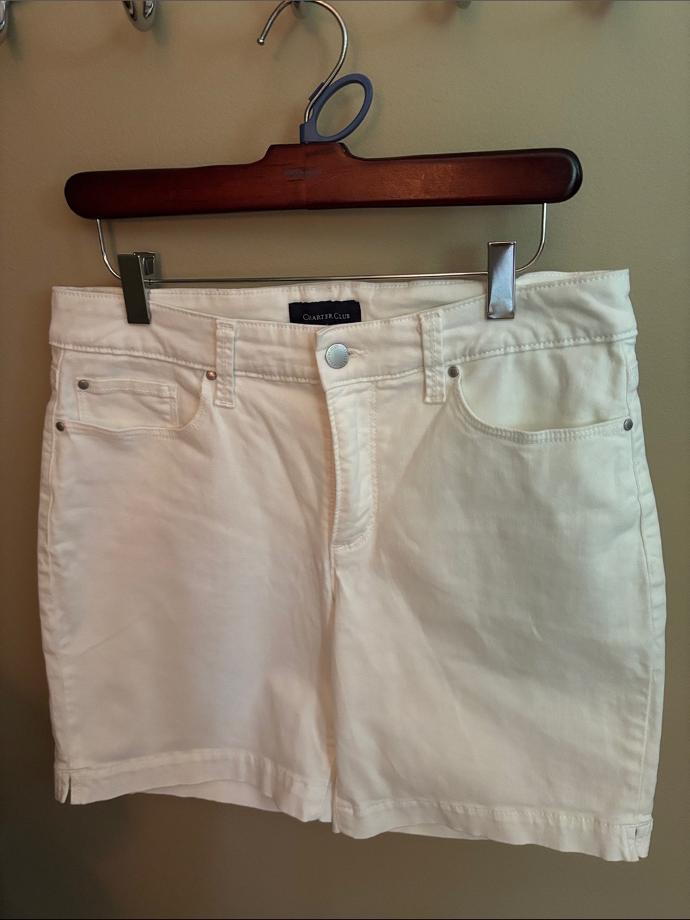 Charter Club White Denim Jean Shorts